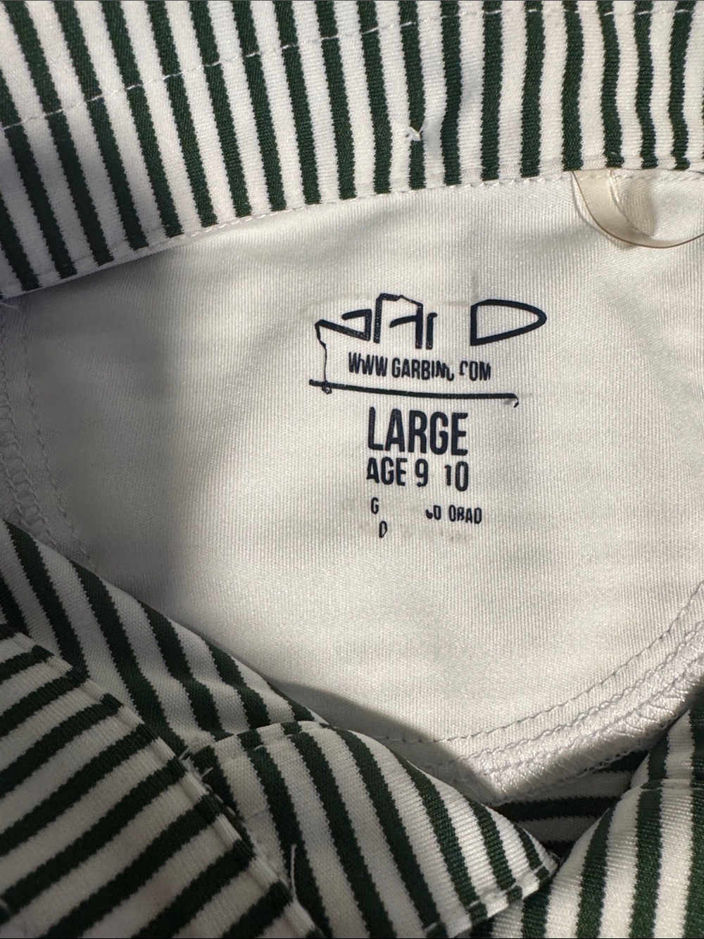 Pinehurst Striped Polo Shirt - Green & White - Picture 4 of 7